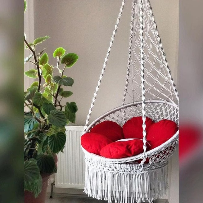 Hanging Swing chair with cushion